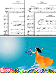 Alleluia by Mozart: Pick your level - Piano sheet music