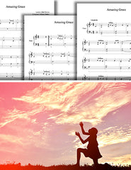 Amazing Grace: Pick your level - Piano sheet music