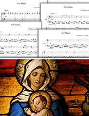 Ave Maria by Gounod and Bach: Pick your level - Piano sheet music