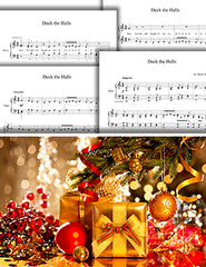 Deck the Halls: Pick your level - Piano sheet music