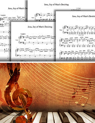 Jesu, Joy of Man&#39;s Desiring: Pick your level - Piano sheet