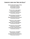 Deck the Halls - Lyrics page