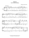 Alleluia by Mozart: Level 4 - 1st music page