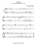 Alleluia by Mozart: Level 1 - 1st music page