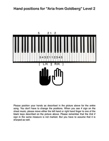 Aria from Goldberg Variations: Level 2 - Tutorial page