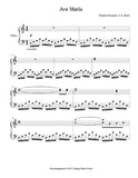 Ave Maria by Gounod Level 5 - 1st piano music sheet