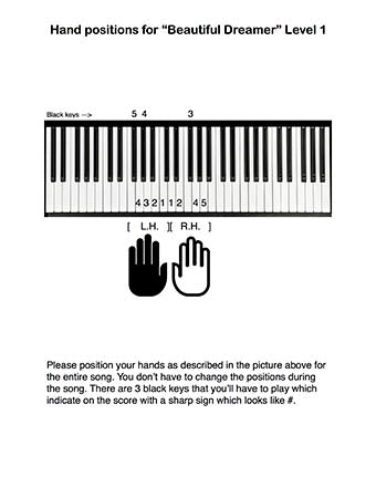 Beautiful Dreamer Level 1 - Tutorial page