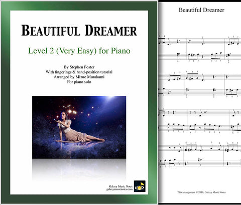 Beautiful Dreamer Level 2 - Cover sheet & 1st page
