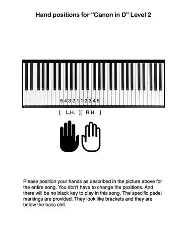 Canon in D Level 2 - Tutorial page