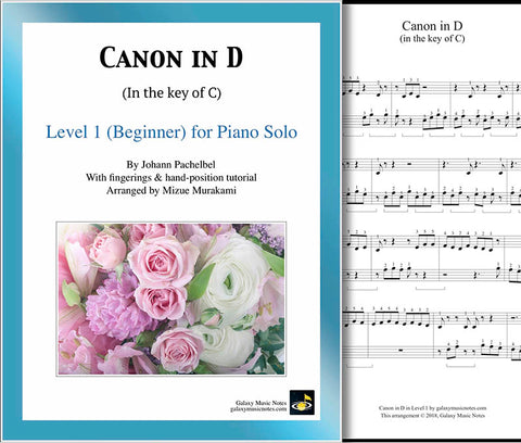 Canon in D Level 1 - Cover sheet & 1st page