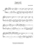 Canon in D Level 1 - 1st piano music sheet