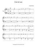 Clair de Lune Level 2 - 1st piano music sheet