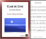 Clair de Lune: Level 2 - Cover sheet & 1st page