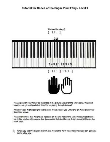 Dance of the Sugar Plum Fairy: Level 1 - Tutorial page