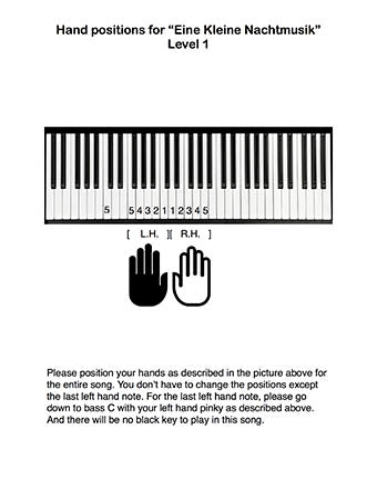 Eine Kleine Nachtmusik Level 1 - Tutorial page