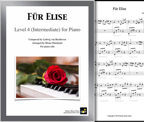 Fur Elise Level 4 - Cover & 1st page