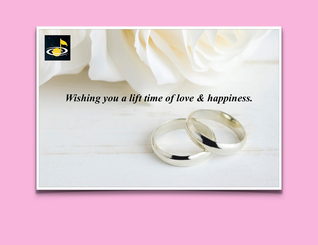 Gift card: Wedding - Galaxy Music Notes