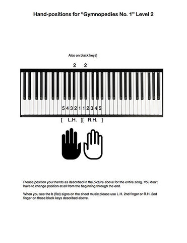 Gymnopedies No. 1 Level 2 - Tutorial page