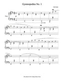 Gymnopedies No. 1 Level 5 - 1st piano music sheet