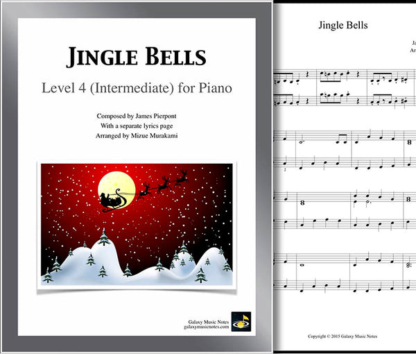Jingle Bells | Intermediate piano sheet music