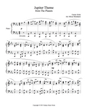 Jupiter Theme Level 5 - 1st piano music sheet