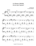 La Donna e Mobile Level 4 - 1st piano music sheet