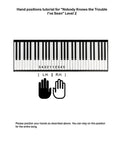 Nobody Knows the Trouble I've Seen Level 2: Tutorial page