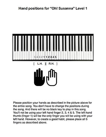Oh! Susanna Level 1 - Tutorial page