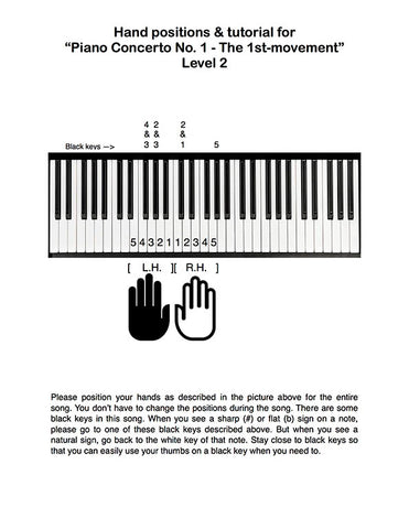 Piano Concerto No. 1 - 1st MVMT Level 2 - Tutorial page