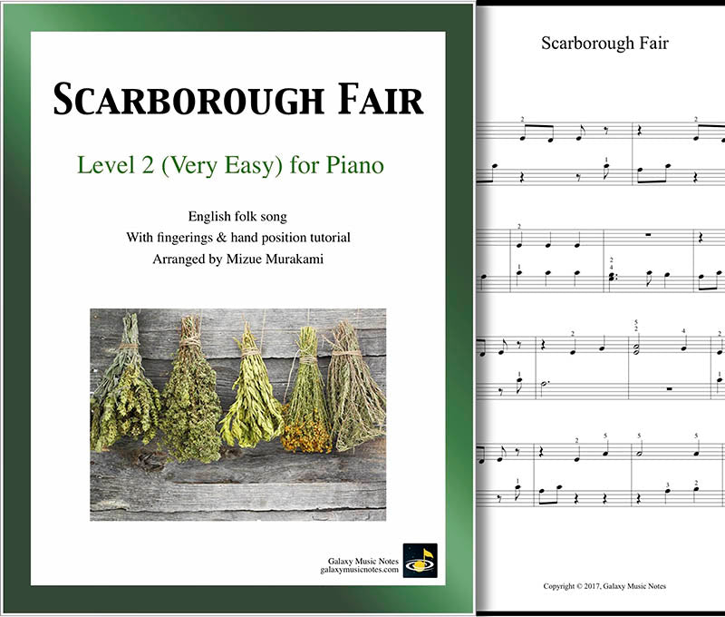 Scarborough Fair Level 2 - Cover sheet & 1st page