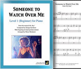 Someone to Watch Over Me: Level 1 - Digital piano sheet music