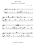 The Swan: Level 2 - 1st music sheet