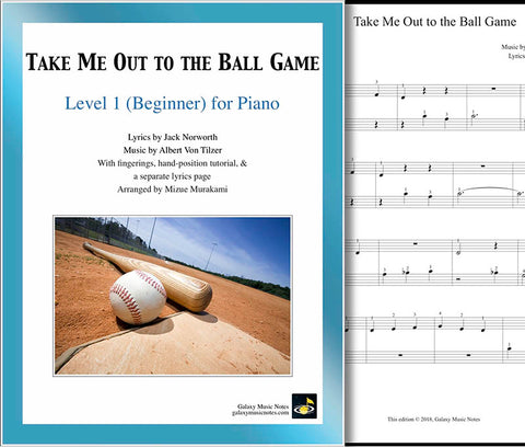 Take Me Out to the Ball Game Level 1 - Cover & 1st page