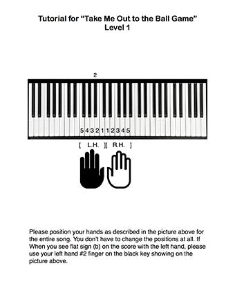 Take Me Out to the Ball Game Level 1 - Tutorial page