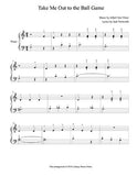 Take Me Out to the Ball Game Level 2 - 1st piano music sheet
