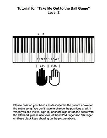 Take Me Out to the Ball Game Level 2 - Tutorial page