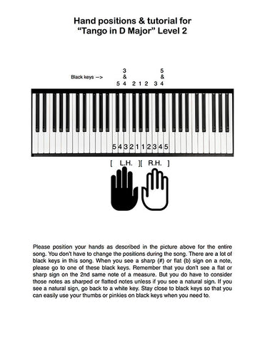 Tango in D Major Level 2 - Tutorial page