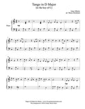 Tango in D Major Level 4 - 1st piano music sheet