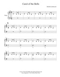 Carol of the Bells: Level 2 piano sheet music - Page1
