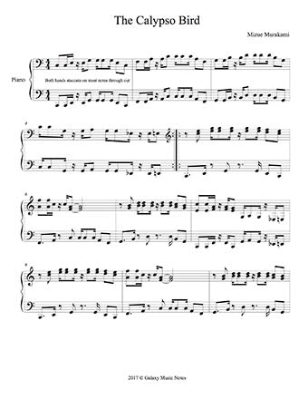 The Calypso Bird Level 5 - 1st piano music sheet