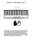 The Entertainer Level 1 - Tutorial page