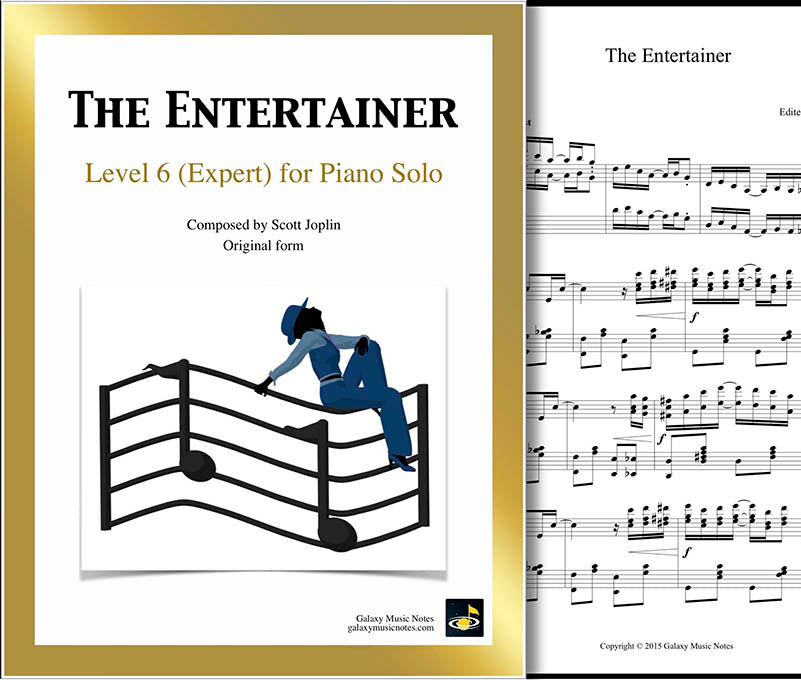 The Entertainer Level 6 - Cover sheet & 1st page