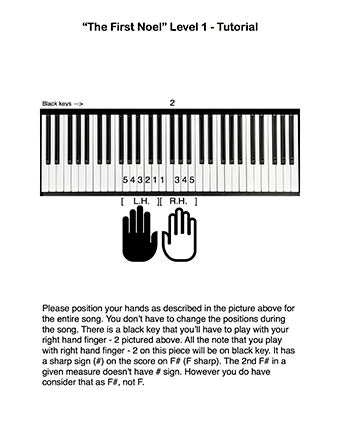 The First Noel | Beginner's piano sheet music | Christmas carol