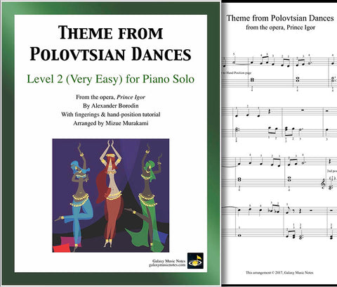 Theme from Polovtsian Dances Level 2 - Cover & 1st page