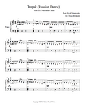Trepak from The Nutcracker: Level 4 - 1st piano music sheet