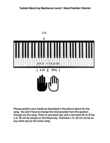 Turkish March by Beethoven Level 1 - Tutorial page