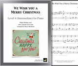 We Wish You a Merry Christmas: Level 4 - Cover & 1st page