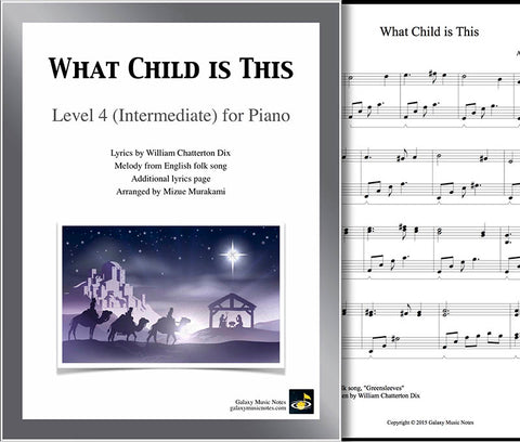 What Child is This Level 4 - Cover sheet & 1st page