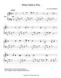 What Child is This Level 4 - 1st piano music sheet