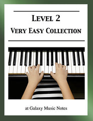 Level 2 (Very Easy): Piano sheet music - Galaxy Music Notes